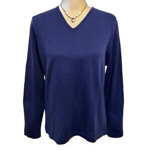 Antonella Vintage V Neck Sweater Women XL